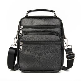 Handtas Heren Echt leer Kleine herenmode Schouder Koeienhuid Crossbody Aktetas Tote