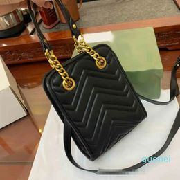 Bolso Mini Bolsos de mano Bolso de hombro con cordón para mujer Bolso Crobody Bolso de cuero Hombro Meengers Monederos