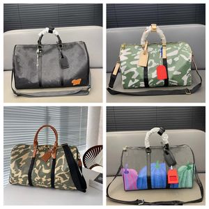 Bolso de viaje, bolso de lona de camuflaje, estampado de camuflaje, gran capacidad, diseñador, bolsos de Fitness para hombre, bolsos de viaje de moda