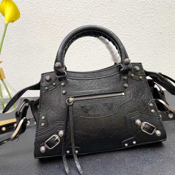 Bolso Mujer Tote gran capacidad nuevo Neo Cagole locomotoras bolsas solo hombro Amor espejo remache diseño cuero importado B diseñador cremallera Moda ocio