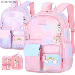 Bolsas linda mochila para meninas crianças nova moda escola primária bonito bonito viagem estudantes saco rosa grande capacidade