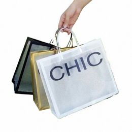 Sacs à main Sacs cadeaux en PVC de haute qualité Fi Shop Sacs Transparent Organisateur Cosmétique Sacs Bijoux Emballage m0e1 #