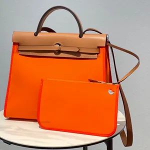 Handtassen Ontwerperstassen van hoge kwaliteit Rugzakontwerpers Grote draagtas Canvas Tweekleurige composiettas Zwarte draagtas Klepzak Modetassen tassen voor dames Oranje