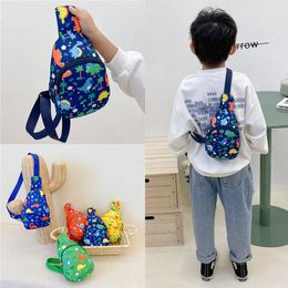 Handtassen Kinderen Borstzak voor Jongens Meisjes Dinosaurus Trendy Bedrukte Cross Body Heuptasje Buitenlandse Handtas Portemonnee Kind Reizen Zijschoudertas 230701