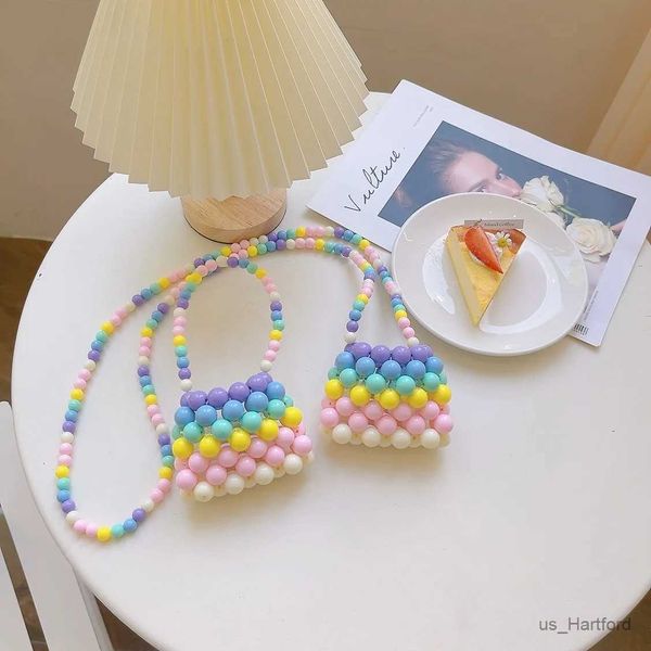 Bolsos para niños bolso de moda bobas arcoiris bolsas de cuerpo cruzado para niñas bolsas de mano de fiesta hechas a mano bolsos para niños pequeños y bolsos