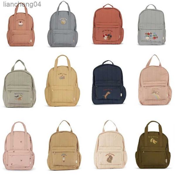 Bolsos KS Mochilas escolares para niños Mochilas de marca para niñas y niños Mochilas con estampado de limón y gato Mochilas para niños de guardería Mochilas escolares