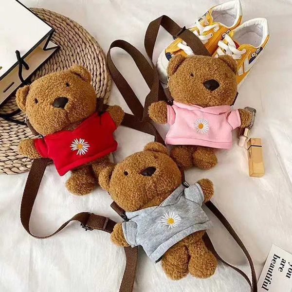 Bolsos Monedero Niños Princesa Oso Mochila De Felpa De Dibujos Animados Bolso De Un Solo Hombro Bolso De Mujer Cinnamoroll Bolso De Muñeca De Felpa Bolso De Niños L2403