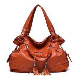 Bolsos de bolsos para mujeres bolsas bolsos de moda bolsos de hombro damas bolso puro de cuero femenino mano brown11