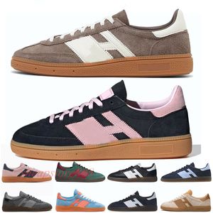 Nouveau handball spezial Designer Chaussures de course décontractée noir clair rose gum terre terrestre gum marron de gomme noire ombre marron alumine mascules femmes de la marine de la marine