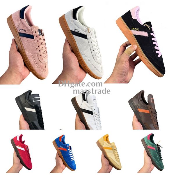 Handball chaussures speziales main ii 2 spezials noyau noir transparent rose rose hommes hommes garçons filles hands jaune bleu blanc arctic night entraîner baskets taille us 4y-11 uk