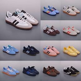 Handballs Spezially Navy Running Chaussures Femme Men presque jaune noir Gris brun Gum clair bleu blanc clair rose rose arctique baskets nocturnes