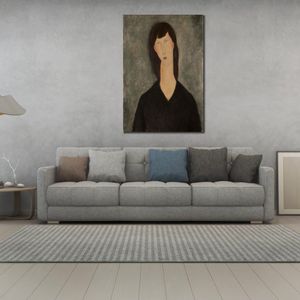 Handgemaakte Wall Art Canvas Dames Buste (buste De Femme) Amedeo Modigliani Schilderij Portret Kunstwerk Modern Hotel Decor