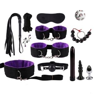 Handboeien met pluche BDSM SM -producten SEX MET KIT SEXY SHOP ANAL TOYS Bondage Ties Woman Bed Seksuele accessoires Kit Paren 240408