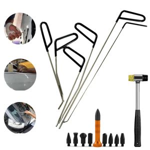 Handgereedschapssets Auto Dent Repair Tools Koevoet Set Carrosserie Metaal Verveloos Uitdeuken Haken Staven Professionele Complete Gereedschapsset Handgereedschap