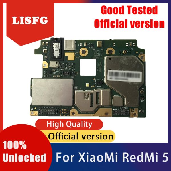 HandgereeDSChapsets Tested complet pour Xiaomi Redmi 5 Hongmi 5 Motherboard 16 Go 32 Go 64 Go Déverrouillé pour Xiaomi Redmi 5 Hongmi 5 Carte de carte logique