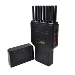 Handheld 16 antennes Jam Mer Schakel CDMA DCS GSM 3G 4G 5G GPS WIFI Lojack Bluetooth -signaaldetector uit