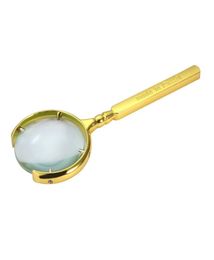 Handheld 70 mm 8x vergrotende vergrootglas glazen lenslus Loupe voor het lezen van sieraden GOLD6625753