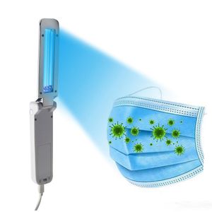 Práctico portátil ultravioleta esterilizador UV tubo de luz bombilla lámpara de desinfección esterilizador ácaros luces plegable USB linterna germicida