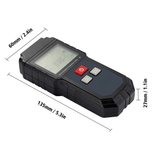 Medidor Digital LCD EMF de mano, probador de radiación electromagnética, Detector de dosímetro magnético de campo eléctrico