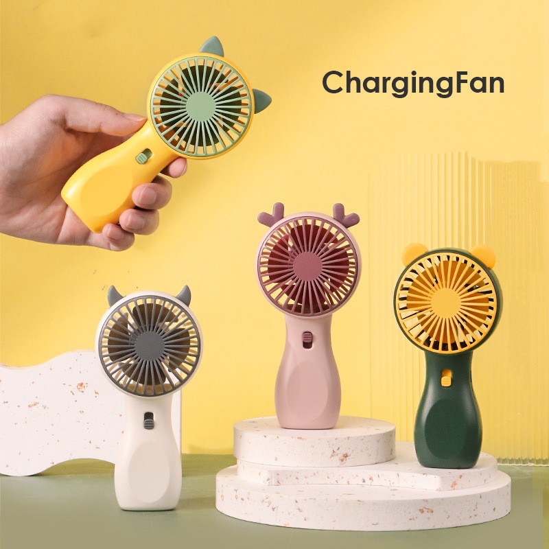 HandFan Mini 3-Speed USB Rechargeable Handheld Fan - Compact, Portable Cooling Solution