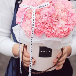 Handheld bloemen Bouquet Birthday Valentine LOLVELY MINI PAPIER PACKING Box Case met deksel knuffel bucket Bloemist cadeau opslagboxen285f