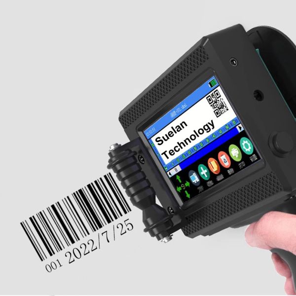 Imprimante à jet d'encre portable Numéro de lot portable CODE QR CODE PLAQUE Machine d'impression de bouteille en plastique 12,7 mm Type universel