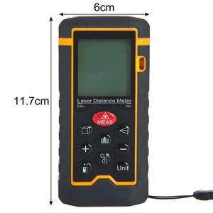 Freeshipping Handheld Laser Telémetro Medidor de distancia Digital Laser Range Finder Tape Measure Area / Volume Tester Tool HT-40