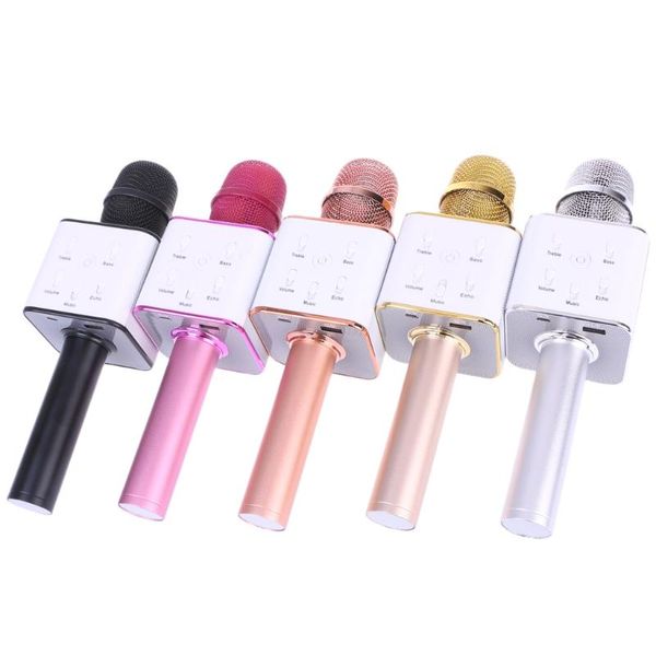 Microphone de poche Bluetooth sans fil kTV sans fil avec haut-parleur microfono microfono pour smartphone portable karaoké joueur 5 couleurs