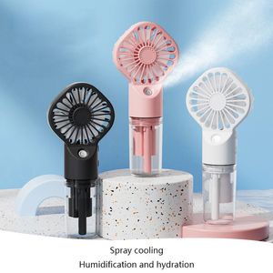 Handheld mini airconditioner USB oplaadbare draagbare draagbare luchtbevochtiger mist koelkoeling spraybusbevochtiger ventilator voor huis/kantoor/slaapzaal