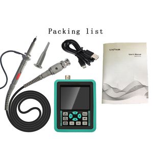 FreeShippingHandheld Mini Oscilloscope numérique avec écran LCD couleur TFT 2,4 pouces Bande passante 120M Taux d'échantillonnage 500M pour DIY ElectronicTest