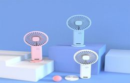 Handheld Mini Fan Portable Pocket Hand vastgehouden fans USB -gadgets oplaadbaar 3 Speed Personal Desk Fan voor studenten Home Office Summer6172456