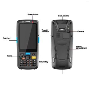 PDA portátil con escáner de lectura y escritura NFC, Terminal de datos móvil de inventario de código de barras 4G inalámbrico 1D 2D QR resistente