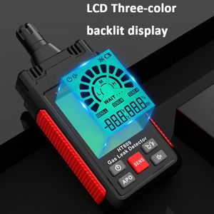 Handheld Portable Gas Demak Detector Imperproof Buguusible Gases Detector Alarm LCD Trichroma Backlight Temp Temp Temp.