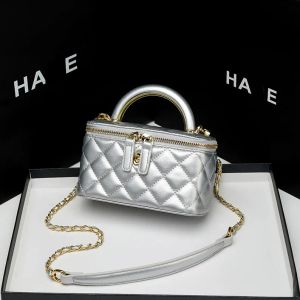 Bolso pequeño de mano para mujer, novedad de primavera y verano, bolso con cadena Lingge, bolso cruzado elegante y de alta gama, bolso de caja popular