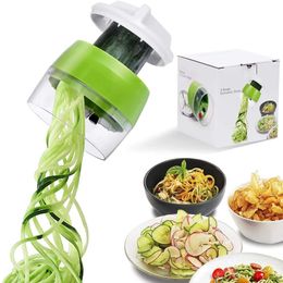 Spiraliseur portatif légumes fruits trancheuse réglable spirale râpe Cutter salade outils rotatif râpe cuisine articles 240110