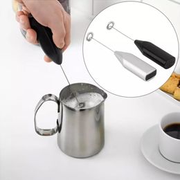 Handheld Rvs Koffie Melk Drinken Elektrische Whisk Mixer Fother Foamer Batterij Operated Kitchen Ei Beatter Roerder 100st
