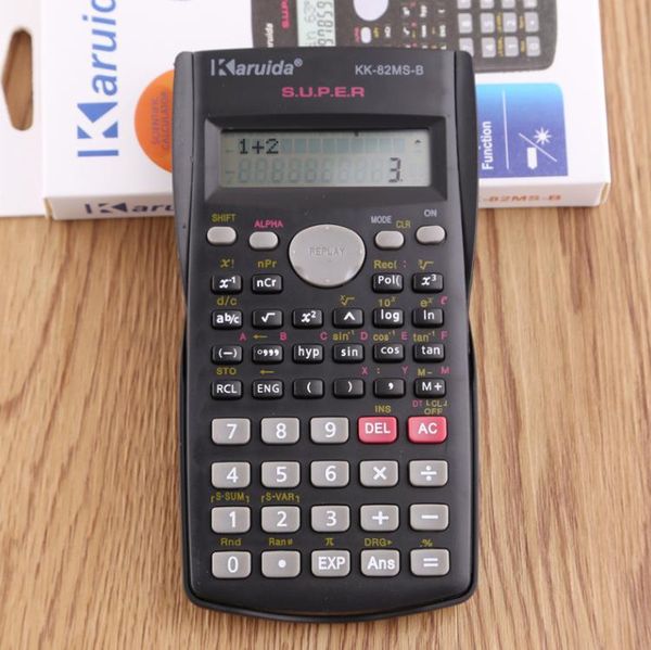 Calculatrice scientifique portative pour étudiants, affichage à 2 lignes, 82MS, multifonctionnelle, pour l'enseignement des mathématiques, SN894