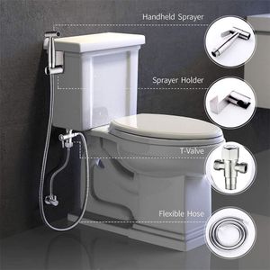 Pulverizador de bidet de inodoro homónimo kit de ducha higiénica dorada de baño rociador de ducha portátil de bidet portátil G1/2