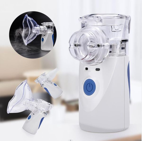 Nébuliseur portatif à micro-mailles à ultrasons à usage domestique enfants adultes toux machine de nébuliseur comprimé portable à la maison machine de physiothérapie, machines simples