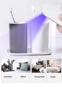 Lampes UV portables désinfectant baguette Portable Mini 270nm UVC lumière désinfection lampes germicides pour masque téléphone maison 22 LL