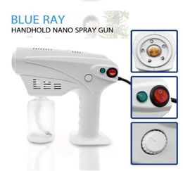 Handheld Wireless Blue Light Nano Steam Gun Atomisation Désinfection Fog Machine Hair Spray Machine Machine de nettoyage Ménage CCA122519673