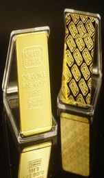 Colección de artesanías 1 oz 24k Gilded Credit Suisse Gold Bar Lingle Regalo de negocios muy hermoso con diferentes series Número95556939