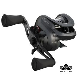 Overhandigen magie L BFS Baitcasting Reel 147G koolstofvezel visserijen 91 NMB lagers 64 1 overbrengingsverhouding 4kg Max Drag voor forel 240401