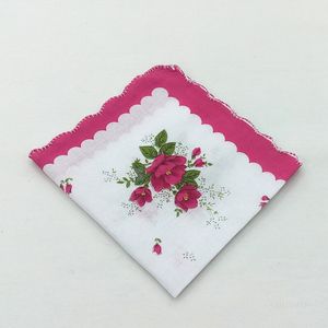 Zakdoek Kleuren Crescent Gedrukt Katoen Floral Hankie Bloem Geborduurde Zakdoek Kleurrijke Pocket Handdoeken T2I51788