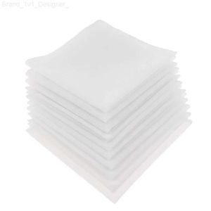 Mandkerchiefs 10 hommes Handles de blanc massif pur Pure Coton Square Super Soft Lavable Hanji ACCESSOIRE