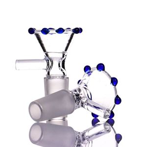 Otros accesorios para fumar mango tazón y vidrio de nido de abeja pequeño para tuberías de agua 18 mm 14 mm bongs de junta macho burbujeador