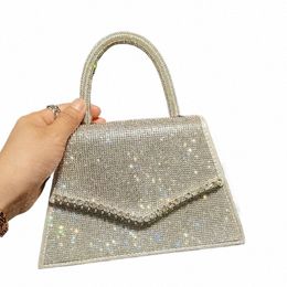 Gandage des strass à bandoulière en cristal Crystal Sac de luxe Designer des concepteurs de luxe et sac à main Sac d'embrayage de soirée Sier Sier Shiny Crossbody Bag G9AZ #