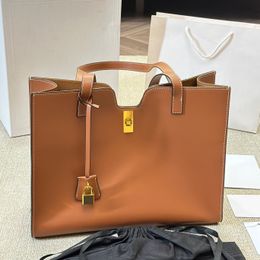 poignée sac de travail fourre-tout sac de créateur grand sac fourre-tout femmes fourre-tout sac à main de luxe dames mode classique sacs à main de couleur unie avec serrure