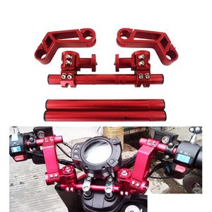 Stuur Motorfiets Cnc Verstelbaar Stuurstuur 7 8 22Mm Verwijderbaar Stuursysteem 125Cc Pit Bike Dirt Motobike Scooter3 D Dhsei