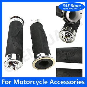 Guidon Moto Guidon Poignées Câble D'accélérateur Kill Switch Set Pour 49cc-80cc Moteur Pièces Motorisé Vélo Push BikeHandlebars